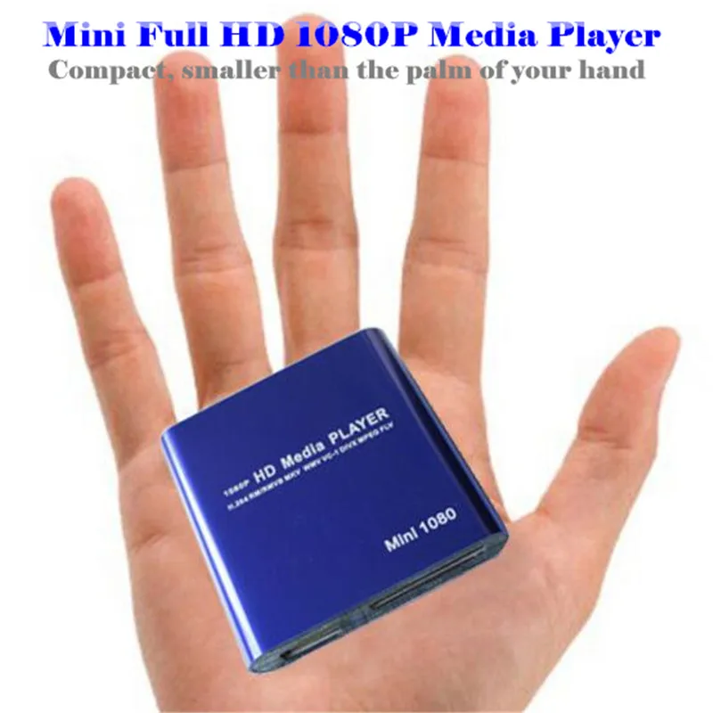 Full HD 1080P USB External HDD SD Media Player VGA HDMI MKV RMVB Video Remo