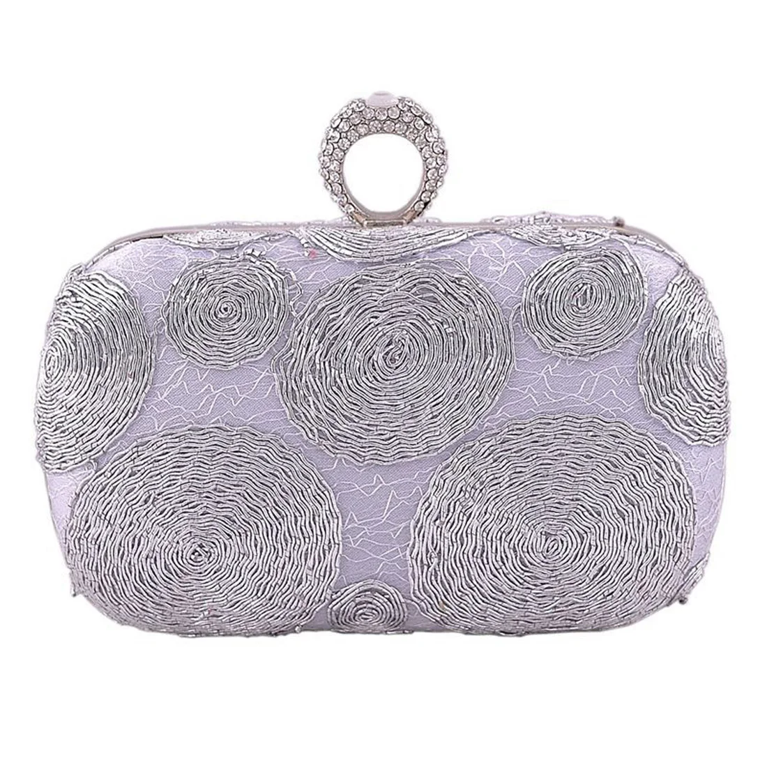 Luxury Popular Women Finger Ring Evening Bags ladies Day Clutches