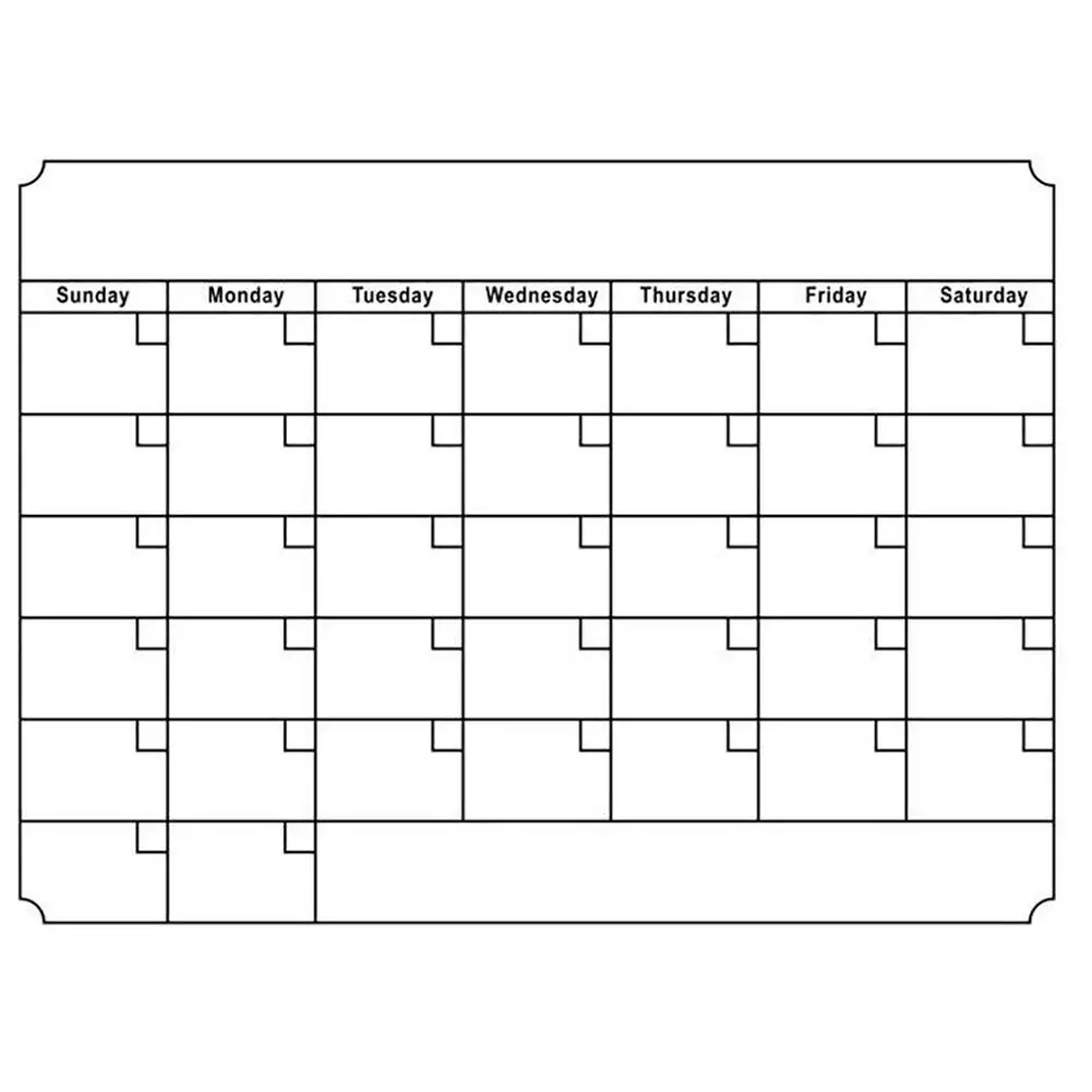 

Magnetic Calendar Message Board Erasable Month Day Planner Removable DIY Sticker
