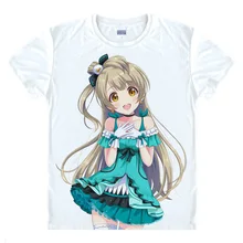 Amor Vivo T-shirt Anime Kousaka Honoka Cosplay de lovelive camiseta Hombres de La Moda de Las Mujeres Remata camisetas