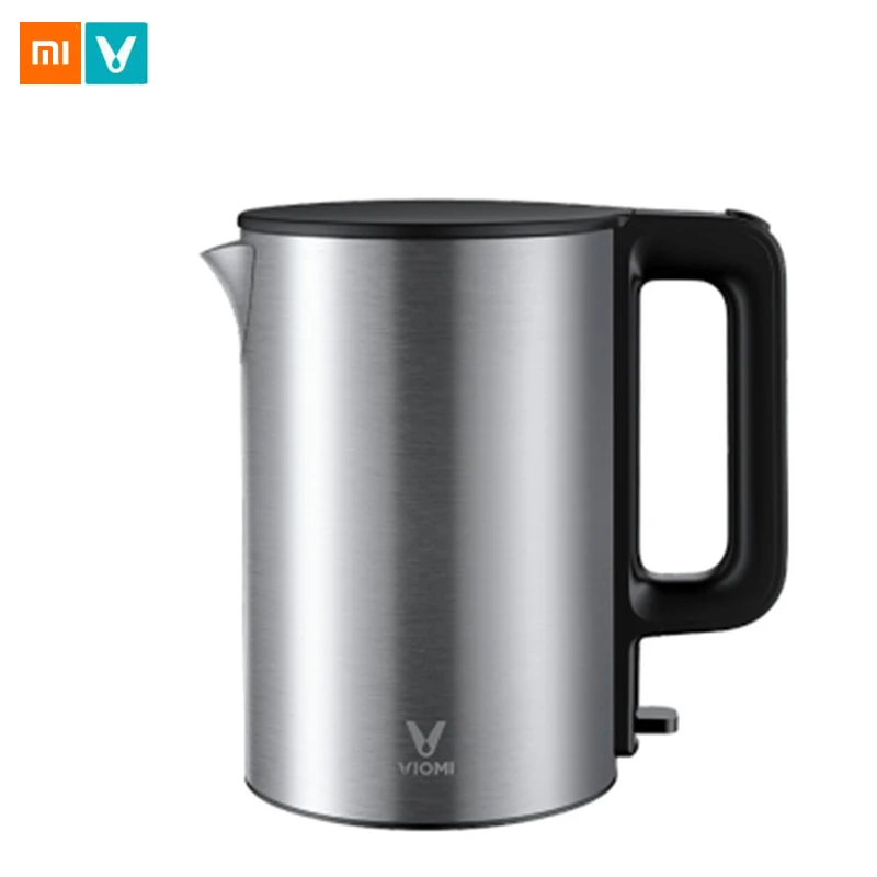 

New Xiaomi VIOMI Electric Kettle 1.5L 1800W Intelligent Thermostat Anti-scalding Home 304 Stainless Steel Kettles For Office