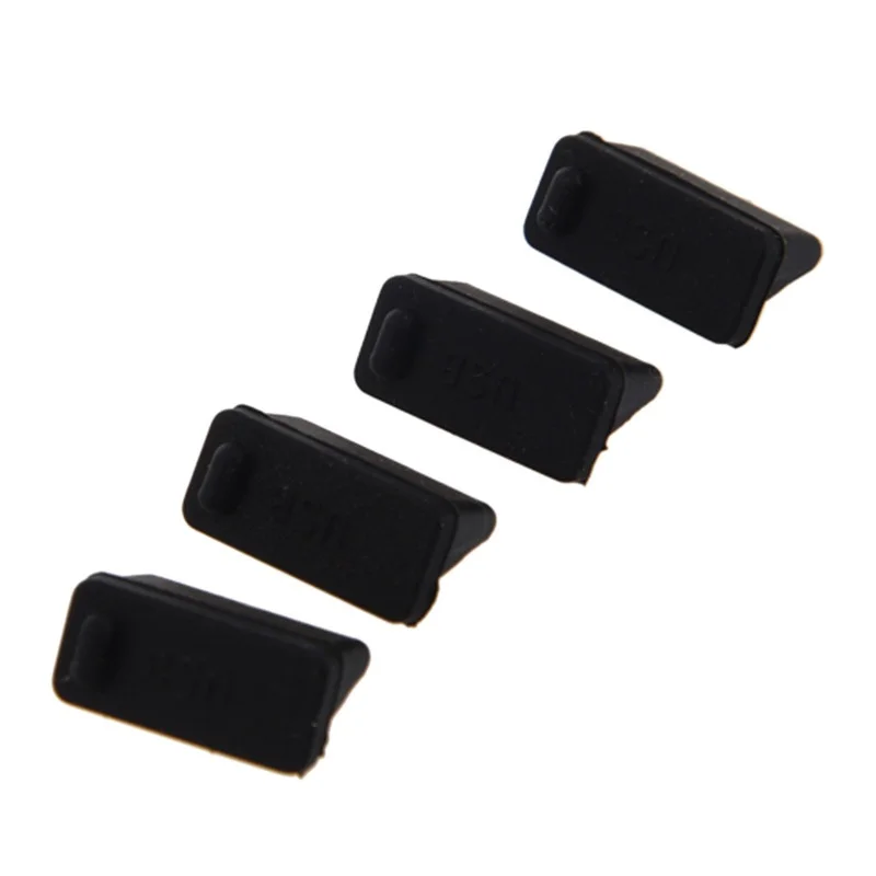 

10 pcs Silicone USB port plug dustproof plug stopper protection cap black