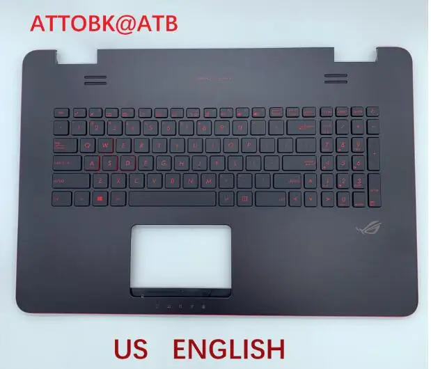 RU US LA AR стандартная клавиатура для ноутбука ASUS N751 N751J G771 G771JW GL771JM GL771JW GL771 с подсветкой с крышкой C - Цвет: RED