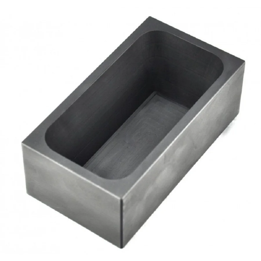 US $399.00 Graphite Ingot Mold For 500oz Silver Loaf Bar Scrap Melting Machined Graphite Ingot Pour Loaf Bar FREE SHIPPING