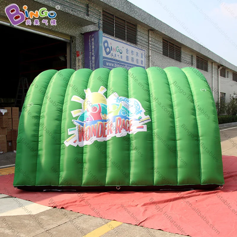  green tent type Customized 3.6x3.5x2.5 meters inflatable tunnel tent for events inflatable entrance