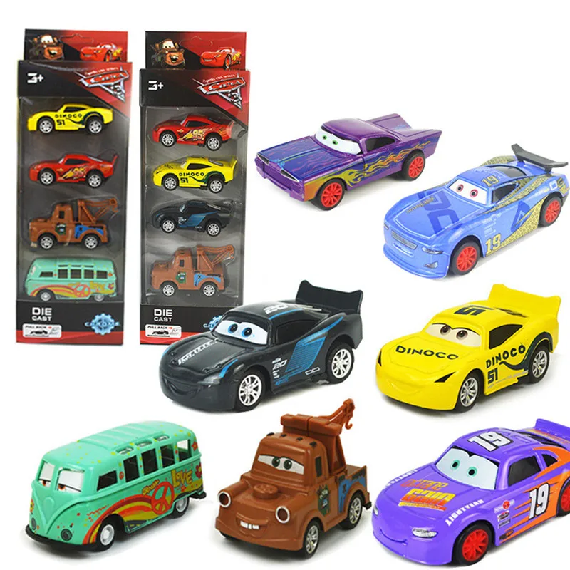Disney Pixar Cars 3 1:55 McQueen Cruz Ramirez Mater Diecast Metal Alloy Model Toy Cars Pixar Cars 3 Mini Toys For Kids 4Pcs/Set Disney Pixar Cars 3 1:55 McQueen Cruz Ramirez Mater Diecast Metal Alloy Model Toy Cars Pixar Cars 3 Mini Toys For Kids 4Pcs/Set