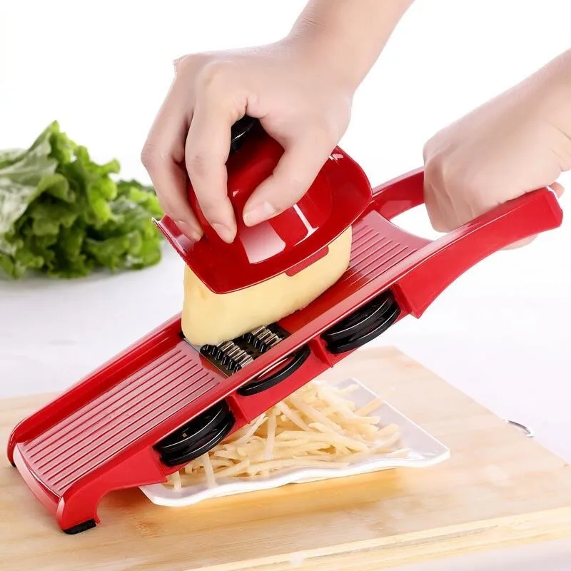 Mandoline Vegetable Slicer With Stainless Steel Blades