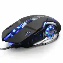 Wired G3 4 Colors LED Backlit USB Ergonomic Optical Gaming Mouse Gamer Mice 3200DPI + 6 Buttons For Laptop Computer Metal Plate