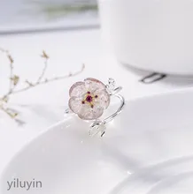 KJJEAXCMY boutique jewelry S925 pure silver natural strawberry crystal ring lady creative personality fresh and colorful artisti kjjeaxcmy boutique jewelry s925 pure silver peony natural red agate retro personality opening lady ring finger ring