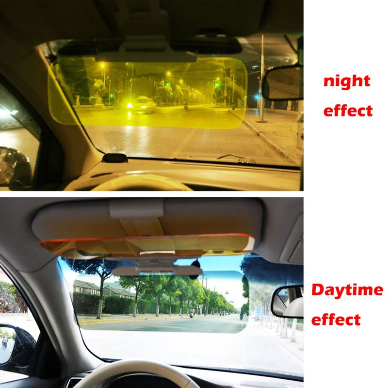 Yasokro-Anti-Dazzle Car Sun Visor, Dia e Noite,
