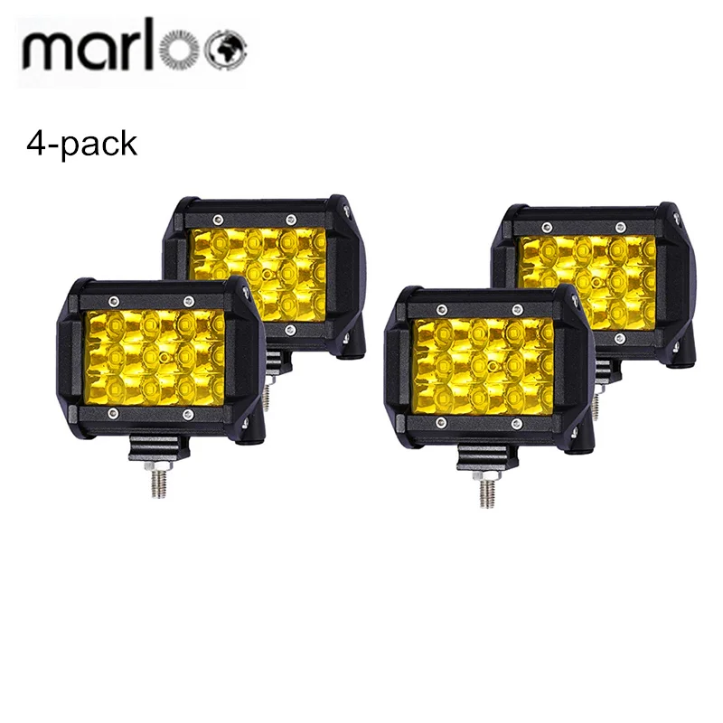 

Led Light Bar 4PCS 36w 4" Spot Driving Fog Light Off Road Boat driving lights Led Work Light for Pickup Trucks ATV SUV