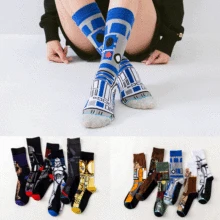 Модные пленочные унисекс смешные мужские носки женские длинные носки хип-хоп уличные скейтборды черные белые носки для осени и зимы высокого качества