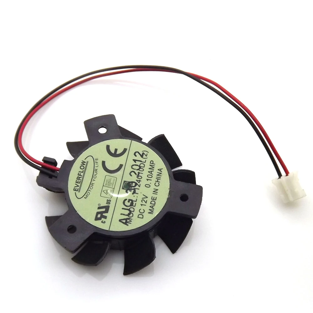 Cooler para Placa de Vídeo Asus T124010dl 12v 0.1a 37 mm para Asus Hd4550 Hd5570 Ventiladores e resfriadores - Imagem 2