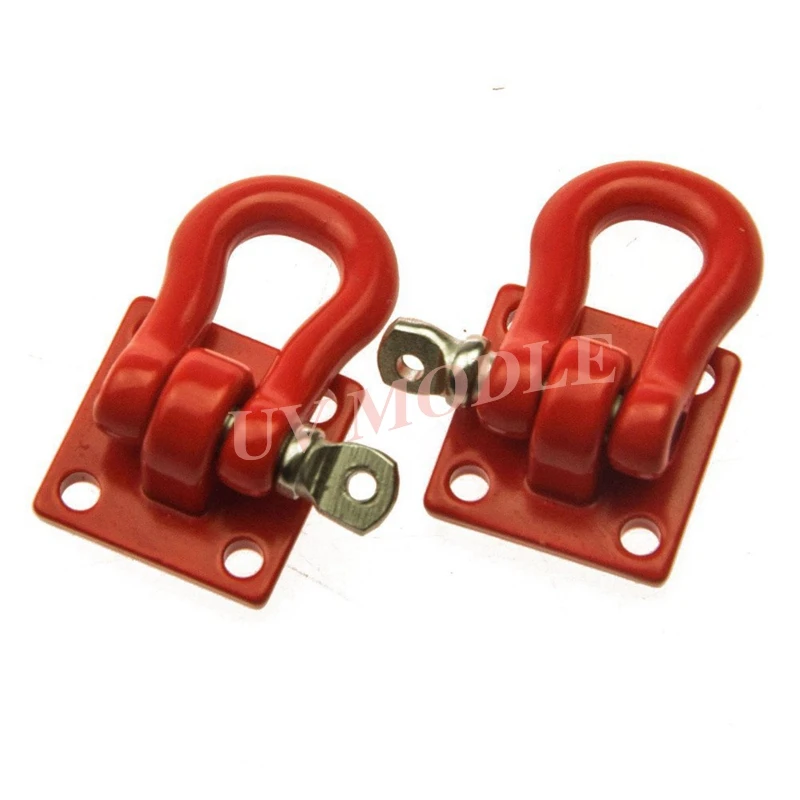 1//10 Steel Mini Tow Shackle with Mounting Bracket RC4WD SCX10 CC01 Crawler BLACK