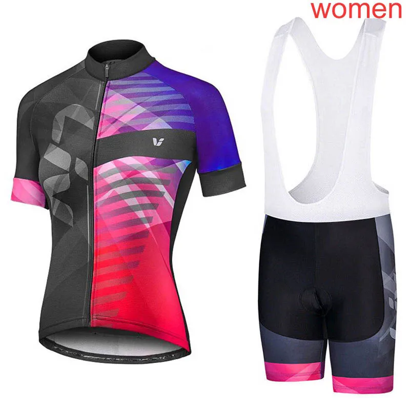 2019 conjuntos de Jersey de ciclismo profesional de verano para mujer, equipos de ciclismo transpirables, Kits de ropa para deportes al aire libre, ropa de bicicleta MTB L1402