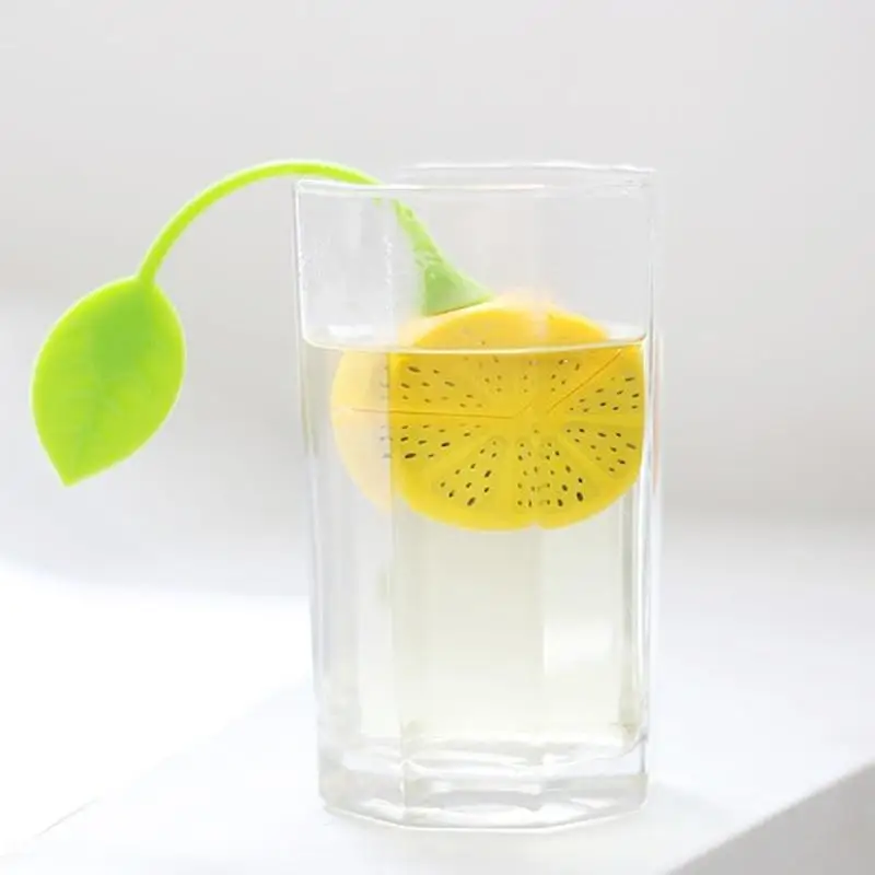 Lenmon форма прекрасный Чай Ситечко пищевого силикона Infuser лимонный замок чай чашки