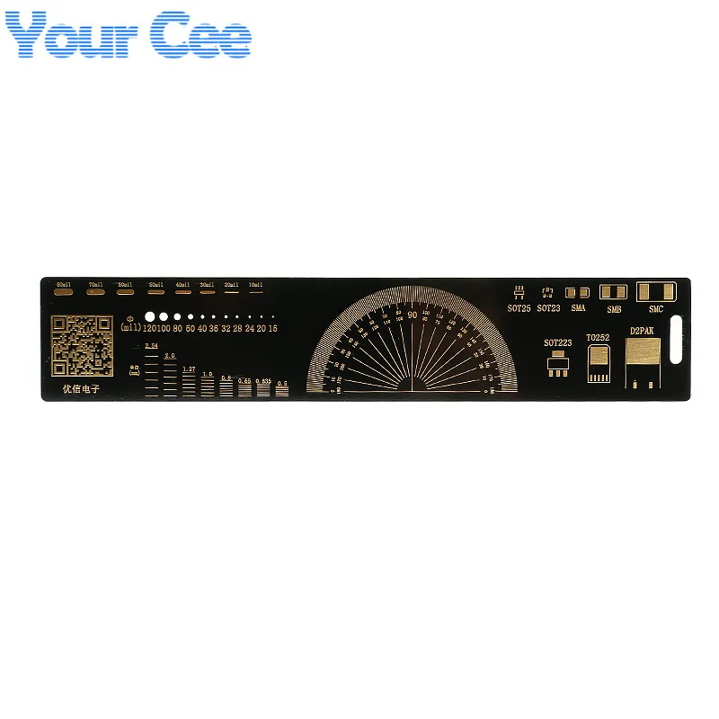 1 шт. 20 см Многофункциональный PCB линейка, измерительный инструмент резистор микросхема конденсатора IC диод поверхностного монтажа транзистор посылка электронный запасов