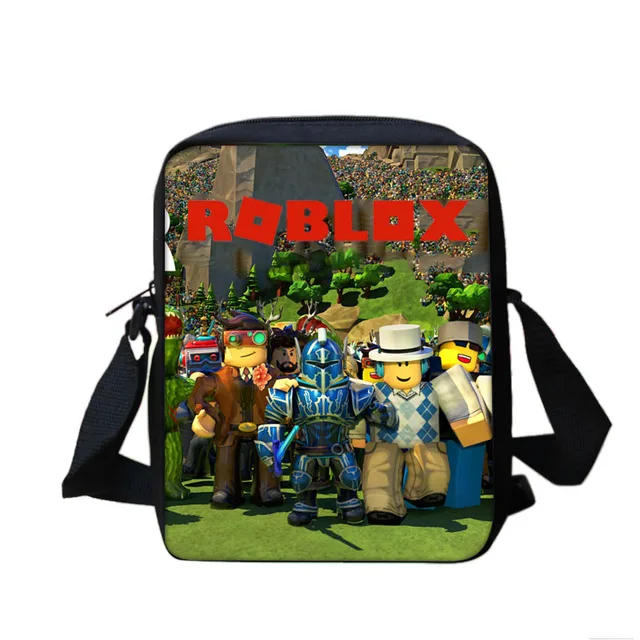 New 9 Colors Game Roblox Children Handbag Cartoon Printed Book Bag ...