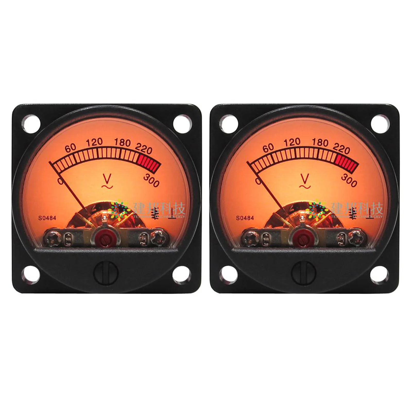 

2pcs DB Level AC Voltmeter VU Panel Meter Header w/Backlight & Power Supply Module
