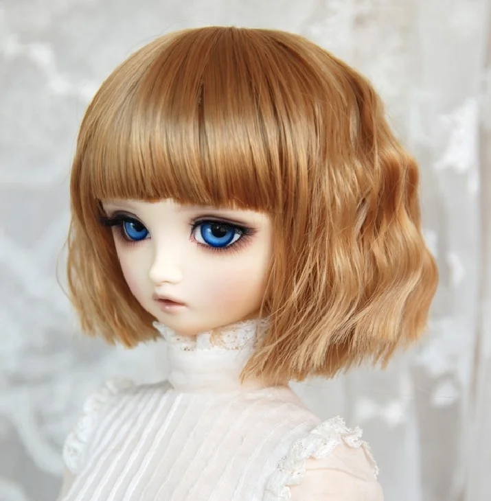 Аксессуары для кукол 1/3 1/4 bjd парик куклы короткие прямые волнистые женские милые