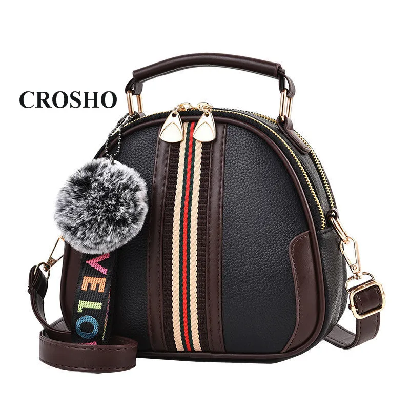 

CROSHO Crossbody Bag with Simple shoulder Handbag Thread Messenger Bags