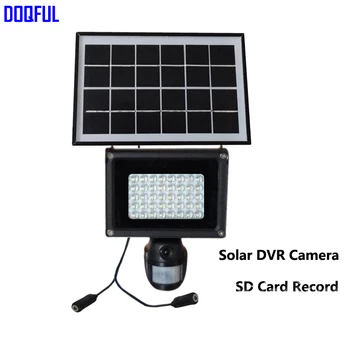 

Solar Lamp 720P Mini DVR Camera with 8GB SD Card 40pcs LED Floodlight PIR Motion Detection Recording Video HD CCTV Security