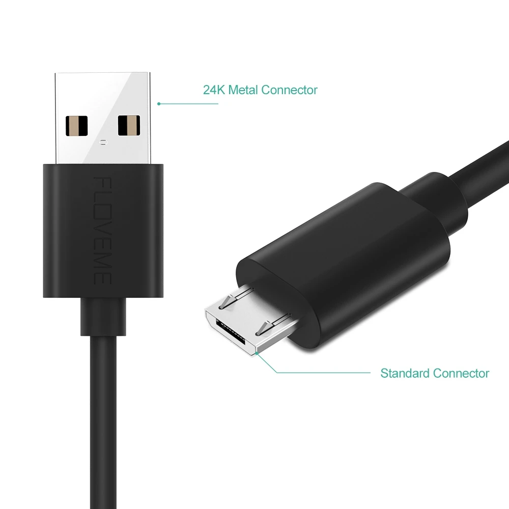 FLOVEME مايكرو كابل usb لسامسونج S7 S6 حافة هواوي Xiaomi الروبوت شاحن كابل يو اس بي s 30 سنتيمتر 1 m 2 m الهاتف المحمول كابل يو إس بي كابو