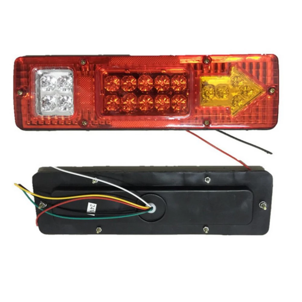 

2 PCS Truck Trailer Caravan Van Rear Lamp Car Led Rear Lights Tail Stop Reverse Indicator 12-24V