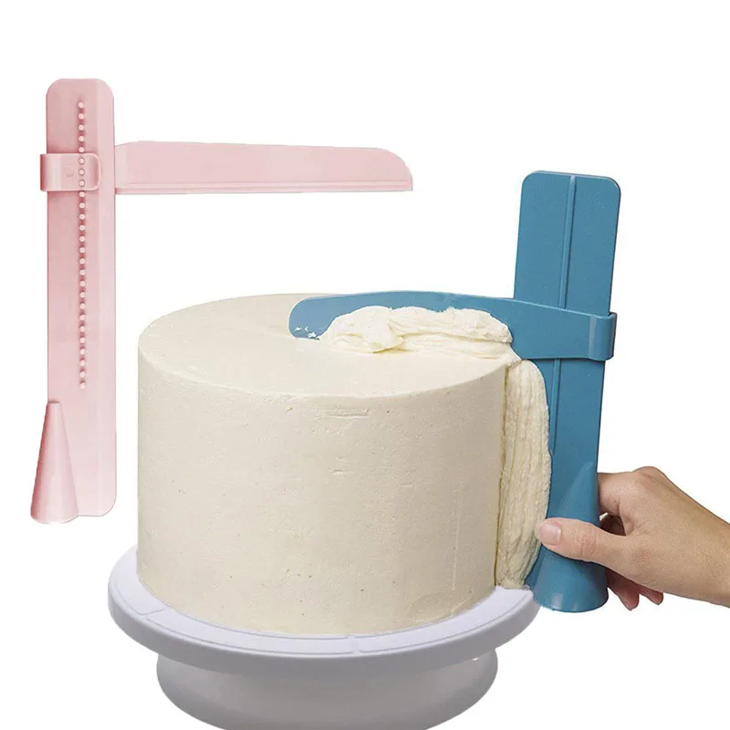 

1PC Adjustable Cake Scraper Fondant Spatulas DIY Cream Decorating Turntables Stand Home Baking Tool Cake Stand