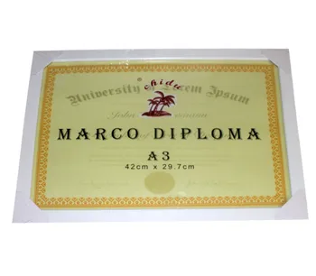 

Cash Box set 12 white frames for diploma A3