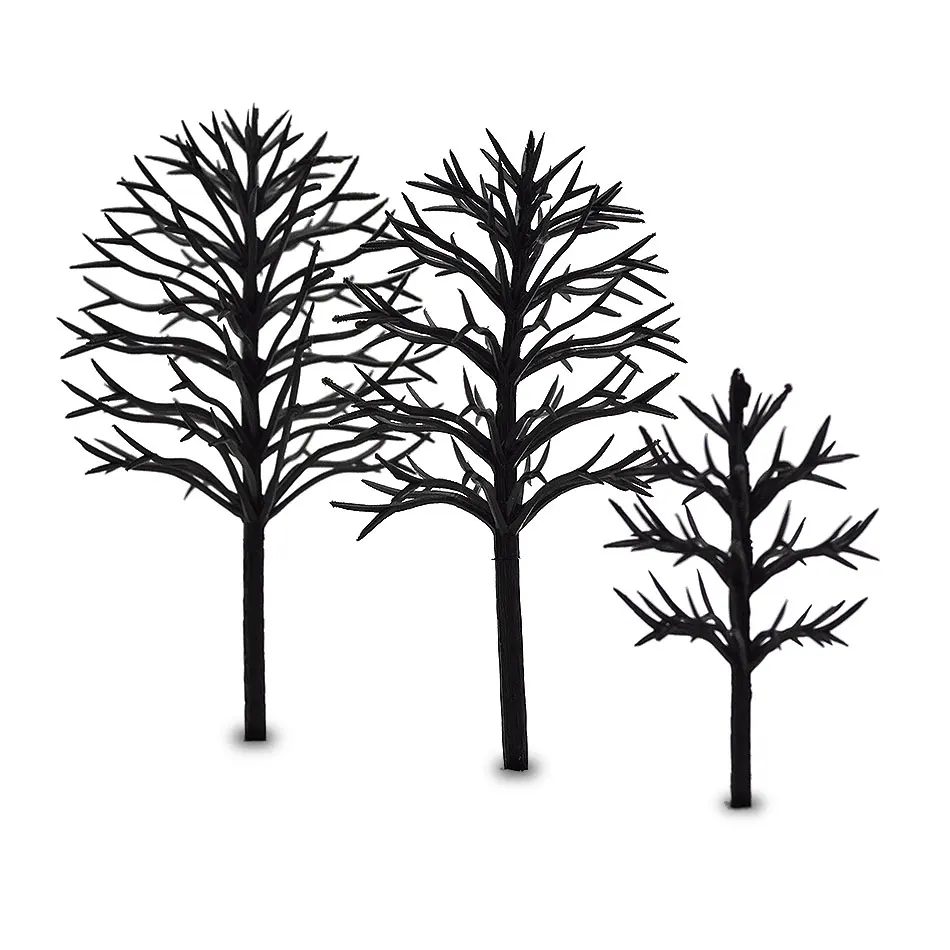 

4cm-12cm model making architecture each size ho, n ,g scale model train layout miniature plastic model tree arm