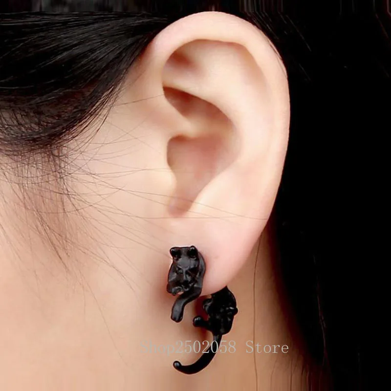 

New 2pcs Colors Fashion Punk Wind Fox Ear Nails Earrings Women Jewelry