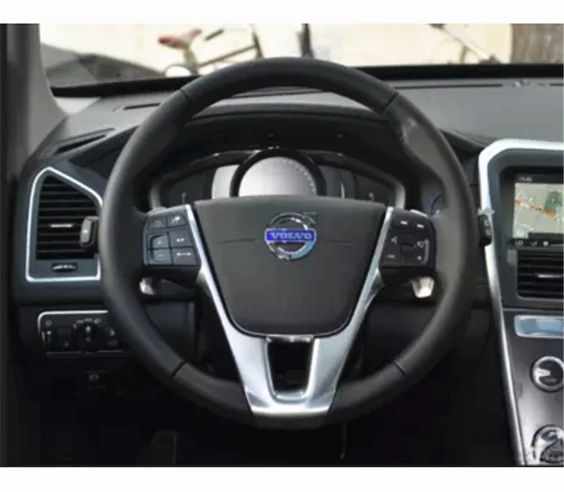 a little defect, car steering wheel sequin trim decorative frame for Vol S80L XC60 V60 S60 V40 V40CC 31390459