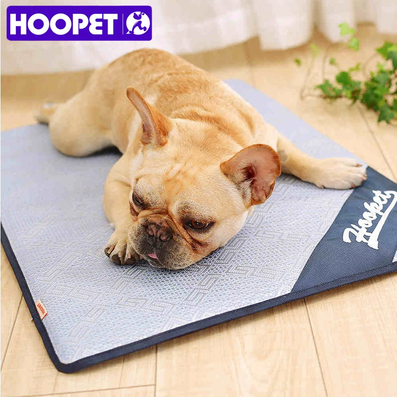 Продажа HOOPET дышащая собака кошка Летний спальный коврики самоохлаждения деревьев соломы холодной Pad подкладка для льда