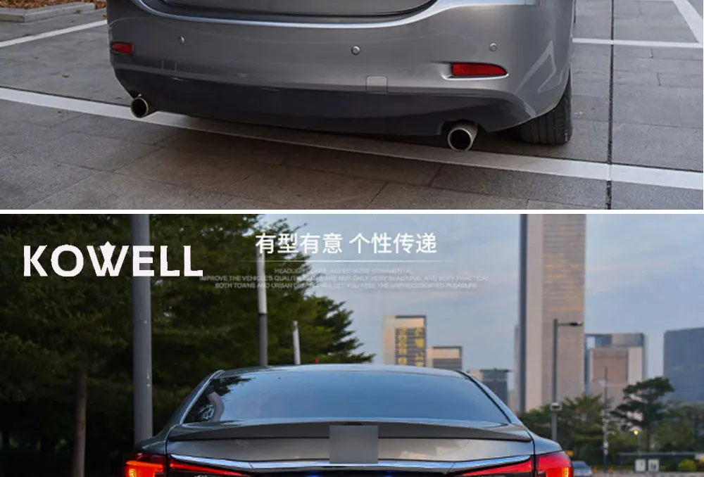 KOWELL автомобильный Стайлинг fordzda6 задний светильник s Mazda 6 Atenza светодиодный задний светильник дизайн светодиодный задний фонарь DRL+ тормоз+ Парк+ знак