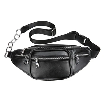 

Women Waist Bag Belt Waist Pack PU Leather Chest Bag Vintage Shoulder Small Money Purse AB@W3