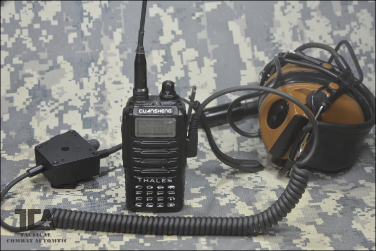 TCA TK разъем DAVIES-E военный PTT для Harris TRI Тактический ComTac III гарнитура для Baofeng UV-5R TYT рация WOUXUN