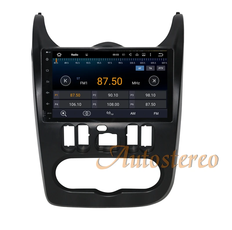 Sale Android 9.0 Car Radio Player Auto GPS Navigation for RENAULT Sandero Dacia Sandero2008 2009 2010 2011 2012 SAT NAV Multimedia 3