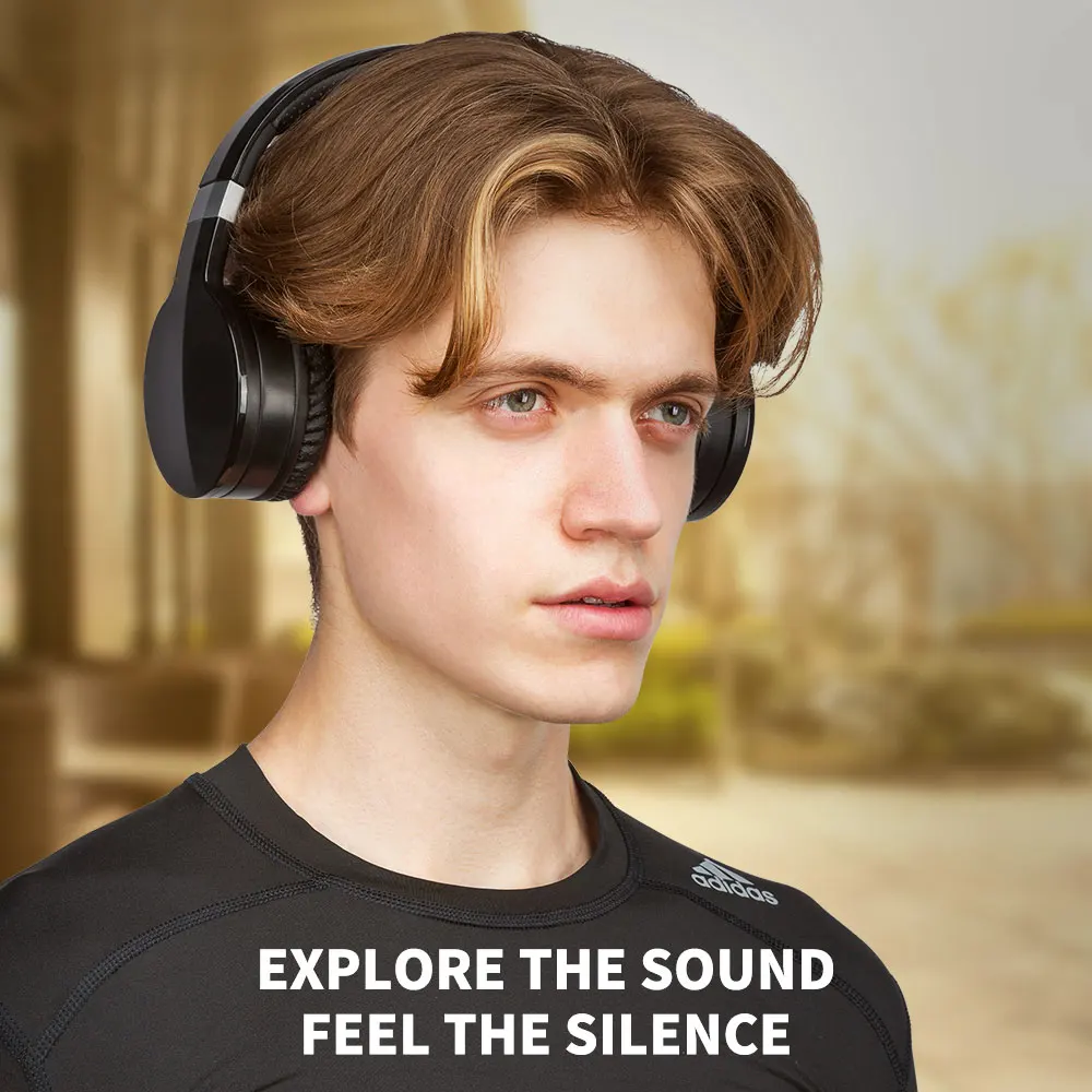 Wireless Bluetooth Headphones Stereo On-ear Headset Foldable Lightweight with Soft Memory-Protein Earmuffs for phones Gorsun E88