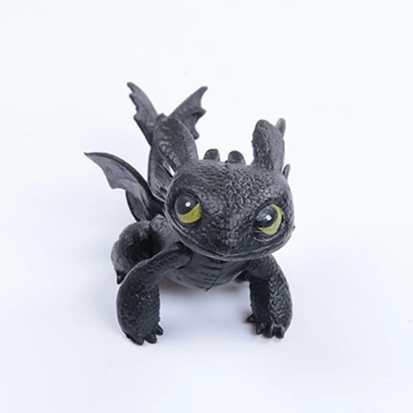 

7cm Dragon Master Toothless Dragon Cartoon Doll Ornaments Night Fury Plush Toy Toothless Stuffed Doll Toys Gift for Children