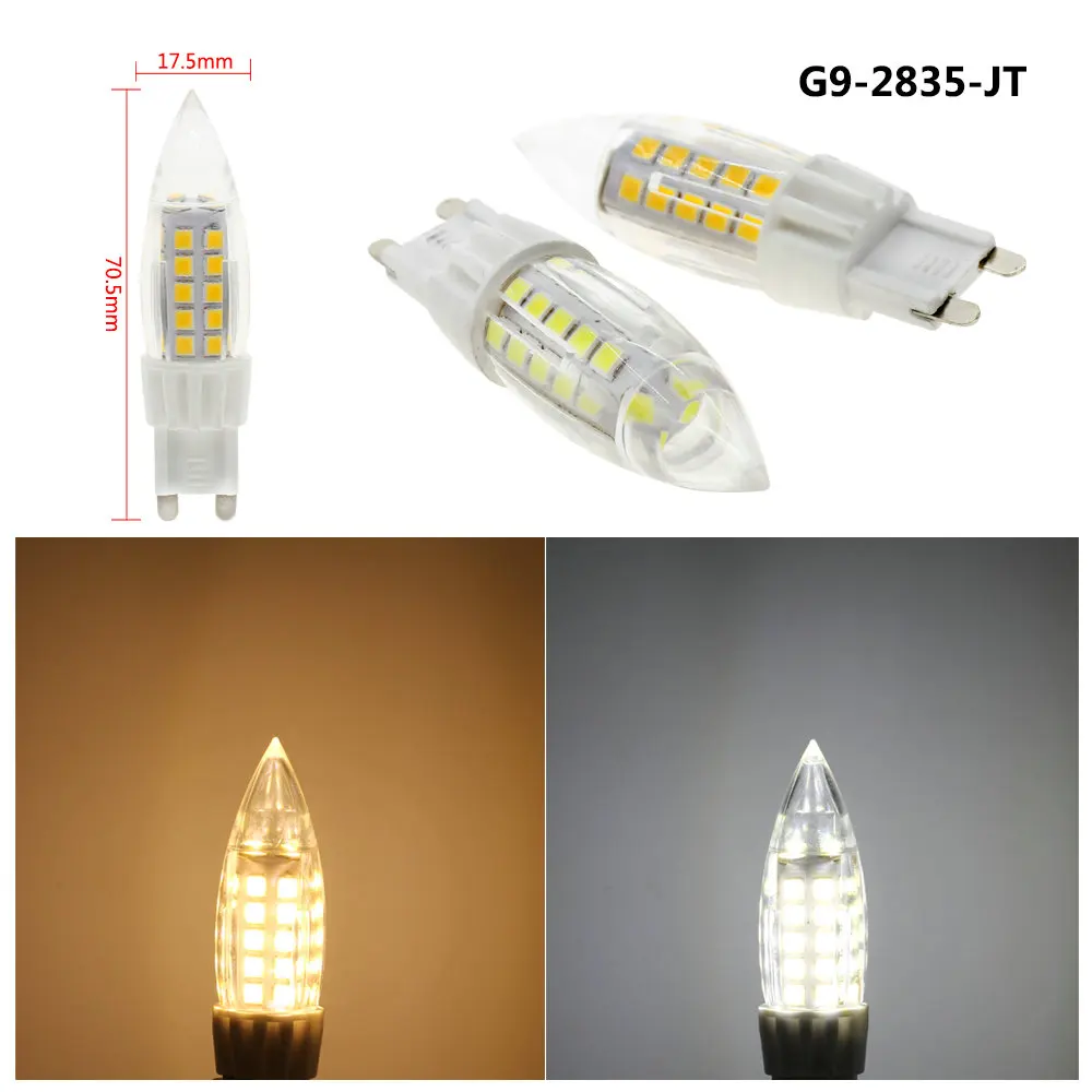 Светодиодные лампы G9 6 шт./лот 220 В переменного тока 3 Вт/4 Вт/5 Вт|g9 led bulb|corn bulblamp light |