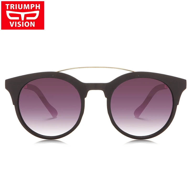 TRIUMPH VISION круглые градиентные очки de sol Feminino Солнцезащитные женские брендовые