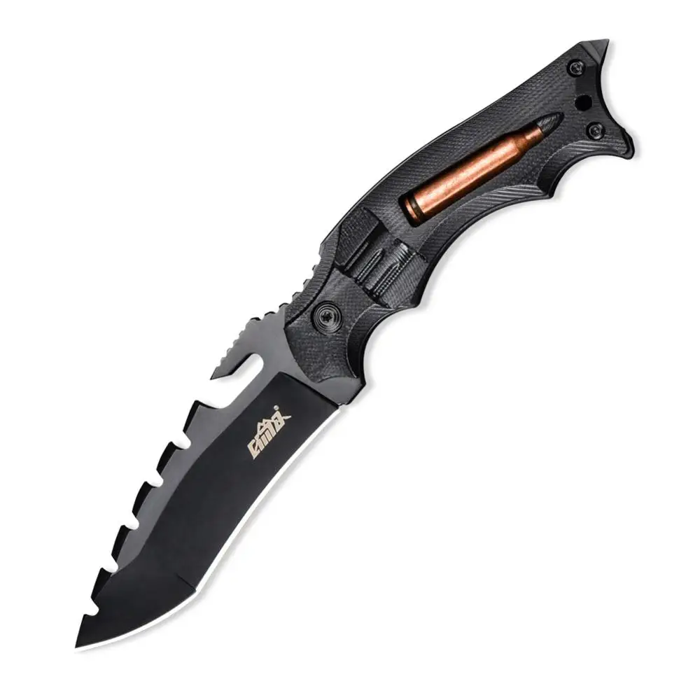 Тактический нож CIMA Bullet! Уличный охотничий нож для выживания, G10 ручка, AUS-8 сталь - Цвет: A