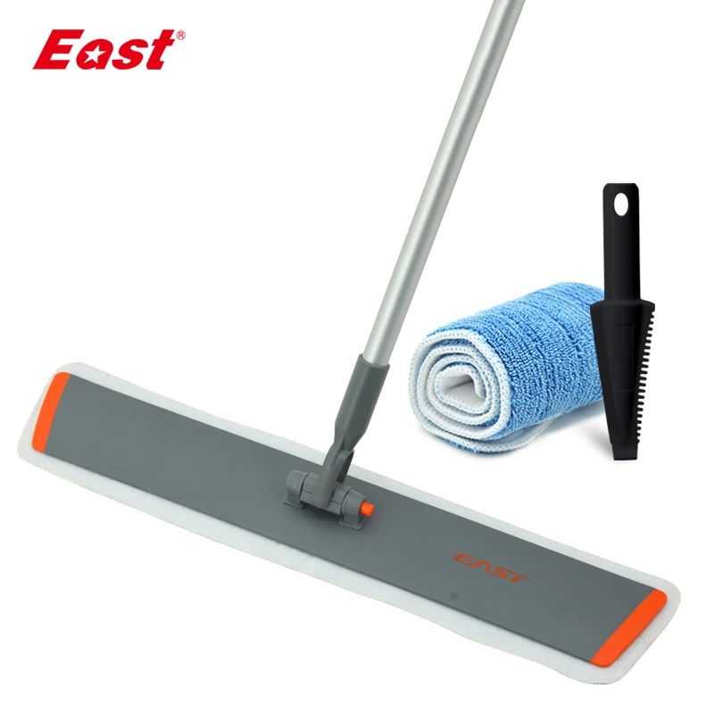 

East 60CM Flat Telescopic Mop Microfiber Cloth Towel Home Floor Cleaning Flat Mop Cleaning Tools