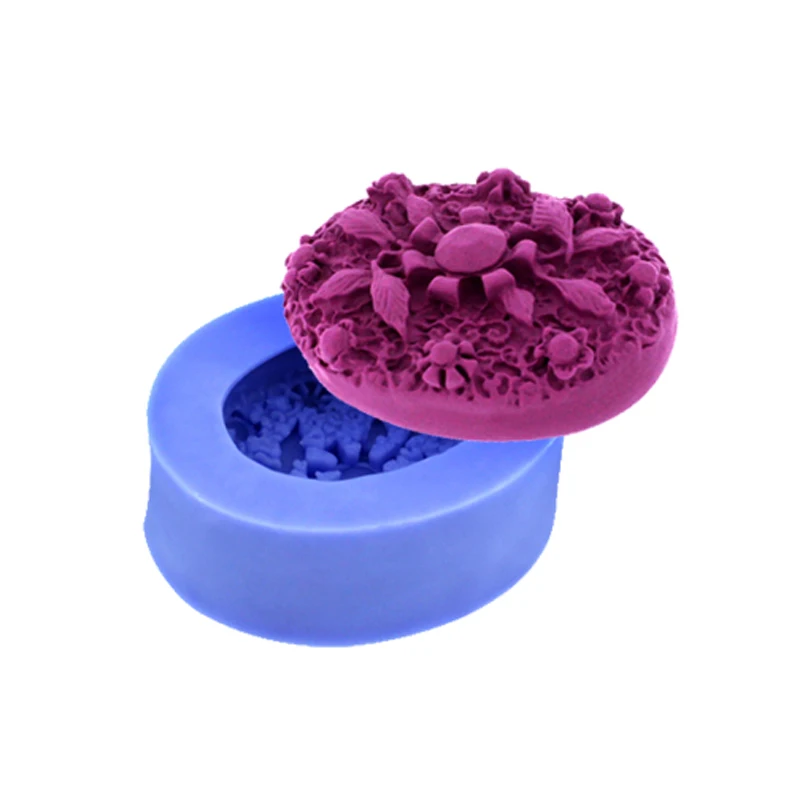 

Nicole Silicone Chocolate Mold Decorative Pattern Round Shape Soap Mould
