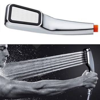 

High Pressure Hand Shower Water Saving Shower Head ABS Handheld Shower Spray Bathroom Supplies 1pc