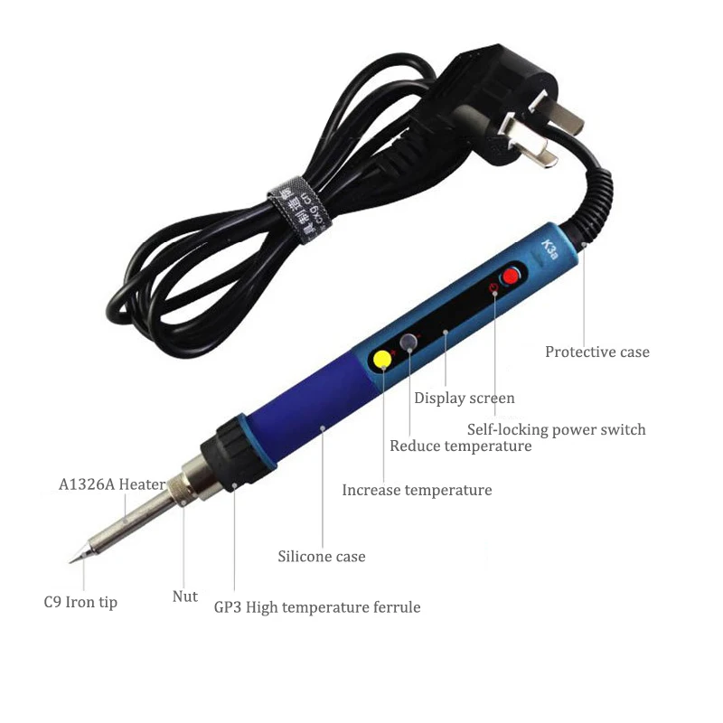 Electric soldering iron K3 60W 90W 110W Sleep function Digital Soldering welding tool Adjustable temperature Soldering iron      (5)