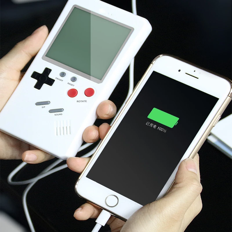 

Best Gift Nostalgic Game Machine Mobile Power Tetris Charging Treasure Gift Handheld Game Player LCD Video Game Toy Game Console