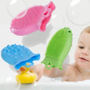 

Soft Silicone Baby Bath Brushes Infant Newborn Shower Faucet Bath Brushes Kids Skin Massage Cleaning Tools