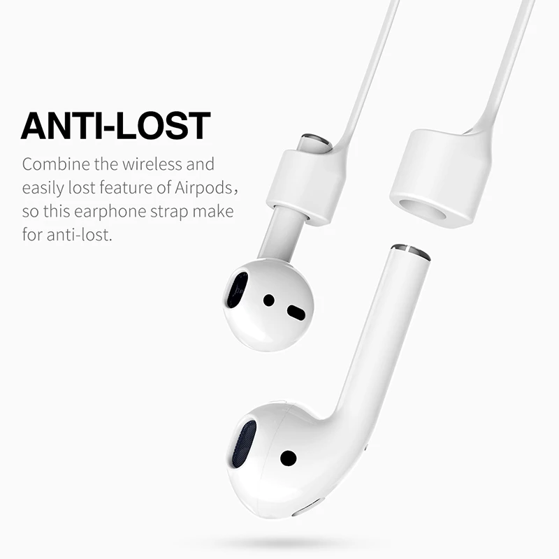 Baseus наушники ремешок для Apple Airpods анти потеря ремень Магнитная Петля веревка для Air Pods силиконовый шнур-кабель